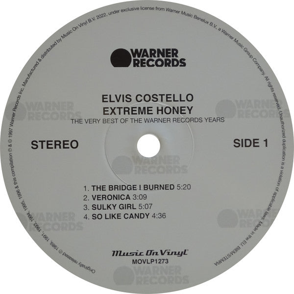 Elvis Costello : Extreme Honey (The Very Best Of The Warner Years) (2xLP, Comp, Ltd, RE, Gol)