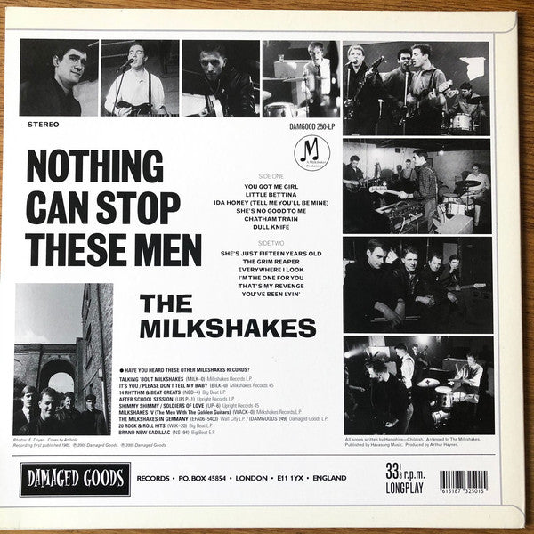 Thee Milkshakes : Nothing Can Stop These Men (LP, Album, RE)