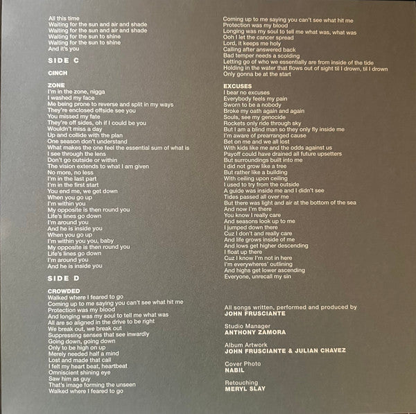 John Frusciante : Enclosure (2xLP, Album, RE, Gat)