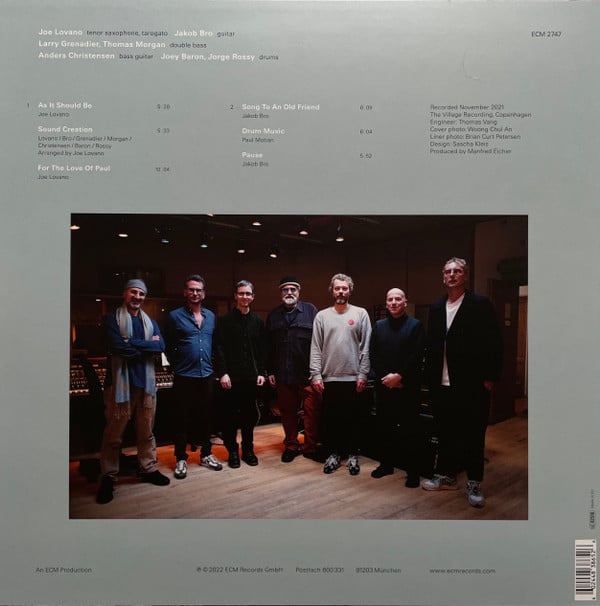 Jakob Bro / Joe Lovano : Once Around The Room (A Tribute To Paul Motian) (LP)