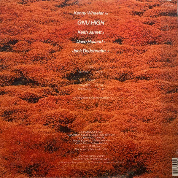 Kenny Wheeler : Gnu High (LP, Album, RE, Gat)