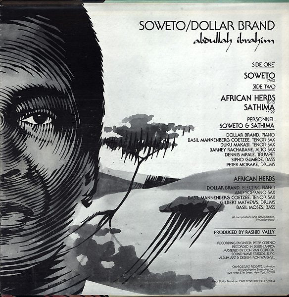 Dollar Brand : Soweto (LP, Album, RE)