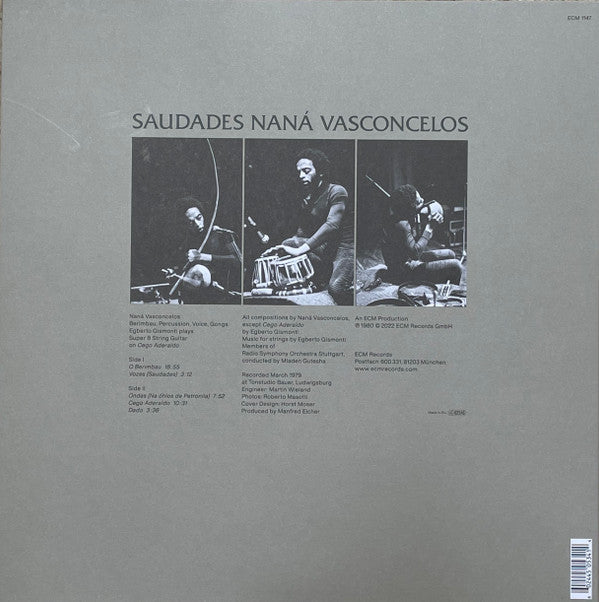 Naná Vasconcelos : Saudades (LP, RE, Gat)