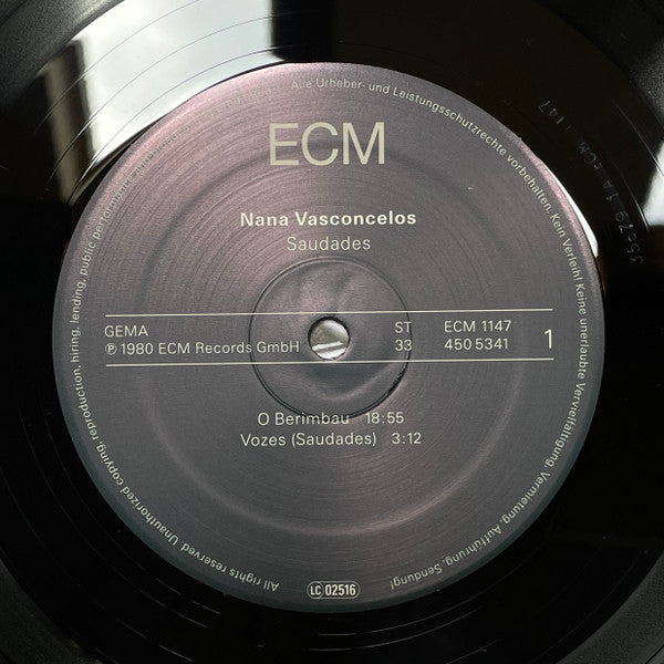 Naná Vasconcelos : Saudades (LP, RE, Gat)