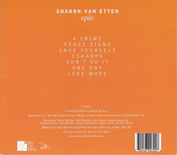 Sharon Van Etten : Epic (CD, Album)