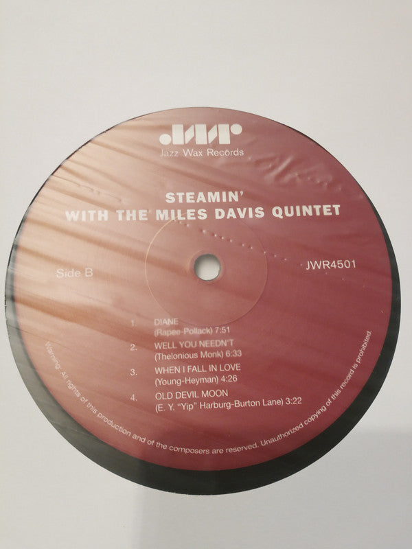 The Miles Davis Quintet : Steamin' With The Miles Davis Quintet (LP, Album, Ltd, RE, RM, 180)