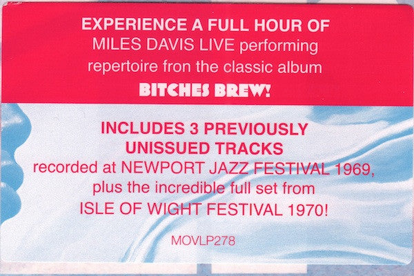 Miles Davis : Bitches Brew Live (LP, 180 + LP, S/Sided, Etch, 180 + Album, Comp)