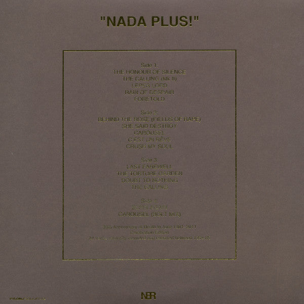 Death In June : "Nada Plus!" (2xLP, Album, Ltd, Gol)