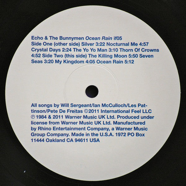 Echo & The Bunnymen : Ocean Rain (LP, Album, RE)