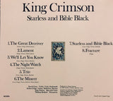 King Crimson : Starless And Bible Black (CD, Album, RE, RM + DVD-V, Mono, Multichannel, NTS)