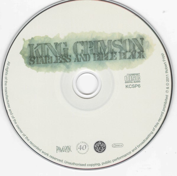 King Crimson : Starless And Bible Black (CD, Album, RE, RM + DVD-V, Mono, Multichannel, NTS)