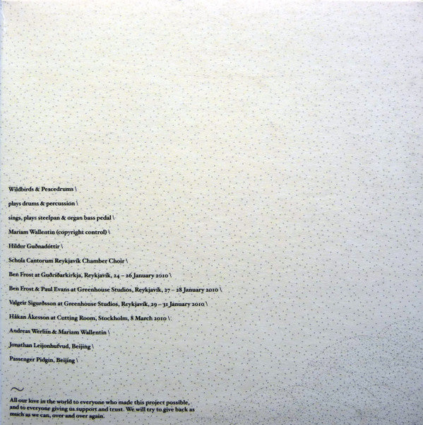 Wildbirds & Peacedrums : Rivers (2xCD, Album)