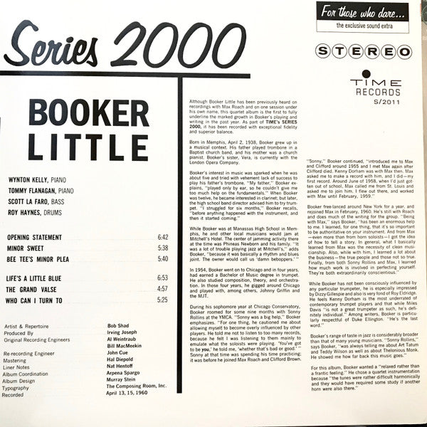 Booker Little : Booker Little (LP, Album, RE)