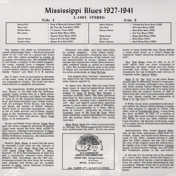 Various : Mississippi Blues 1927-1941 (LP, Comp, Ltd, RE, 180)