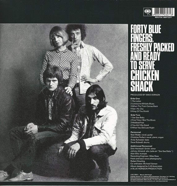 Chicken Shack : Forty Blue Fingers, Freshly Packed And Ready To Serve (LP, Album, RE)