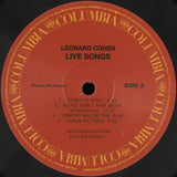 Leonard Cohen : Live Songs (LP, Album, RE, RM, 180)