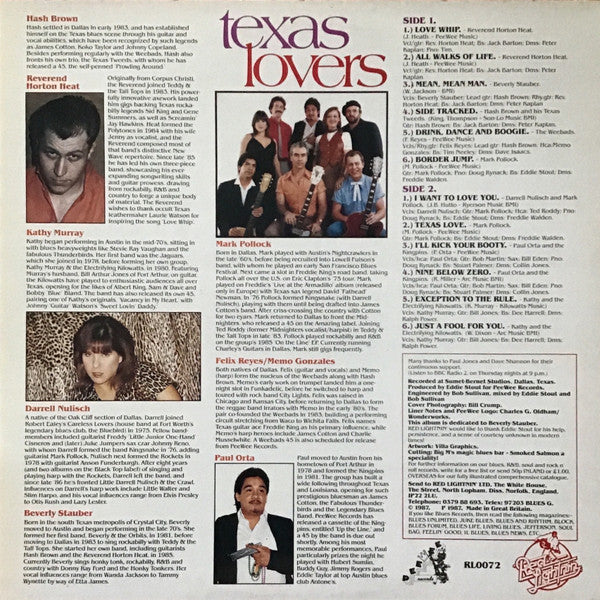 Various : Texas Lovers (LP, Comp)