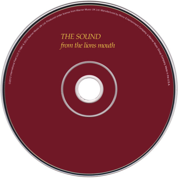 The Sound (2) : From The Lions Mouth (CD, Album, RE)