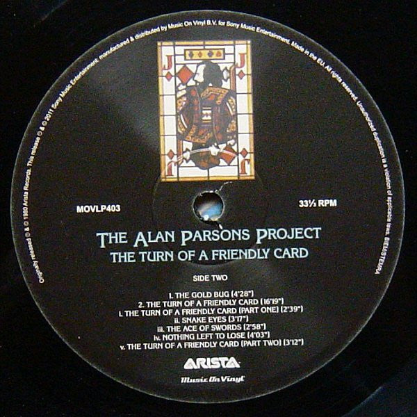 The Alan Parsons Project : The Turn Of A Friendly Card (LP, Album, RE, 180)