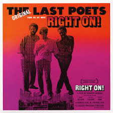 The Last Poets : Right On! (Original Soundtrack) (LP, Album, RE, Gat)