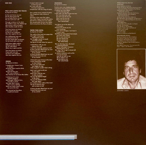 Leonard Cohen : Death Of A Ladies' Man (LP, Album, RE)