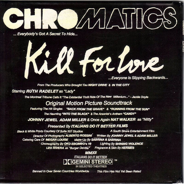 Chromatics : Kill For Love (CD, Album)