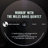 The Miles Davis Quintet : Workin' With The Miles Davis Quintet (LP, Album, Ltd, RE, RM, 180)