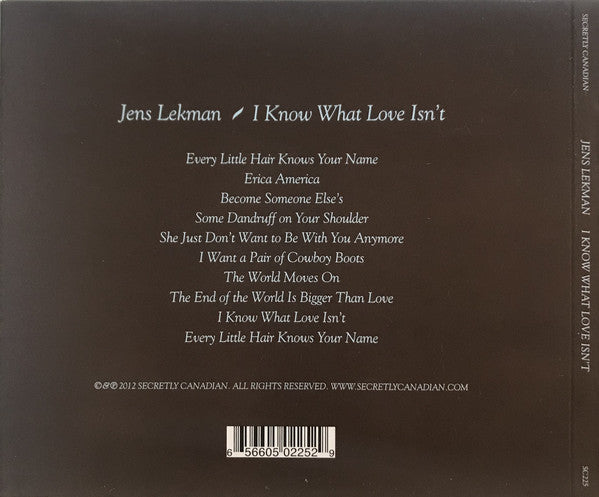 Jens Lekman : I Know What Love Isn't (CD, Album)