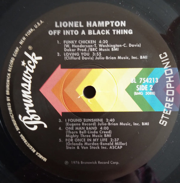 Lionel Hampton : Off Into A Black Thing (LP, Album, RE)