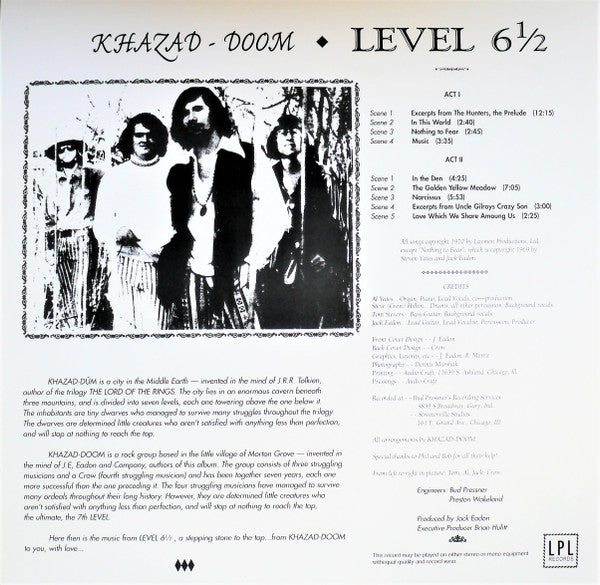 Khazad Doom : Level 6 1/2 (LP, Album, RE)