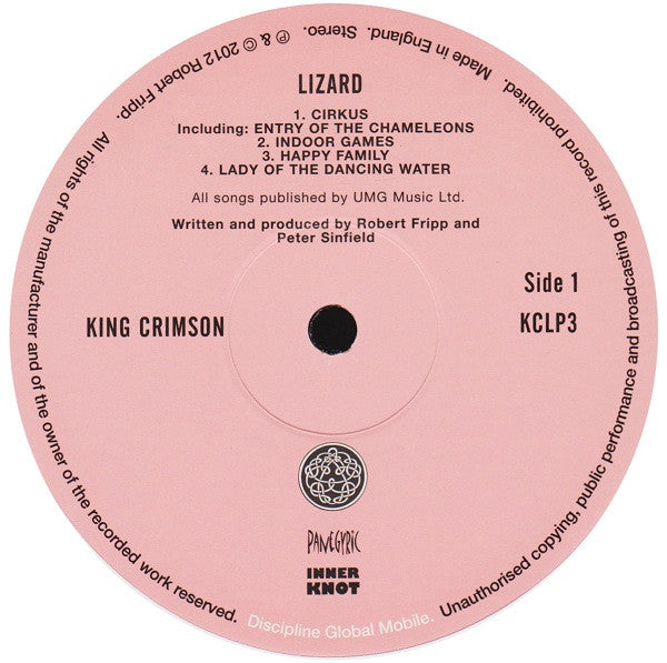King Crimson : Lizard (LP, Album, RE, Gat)