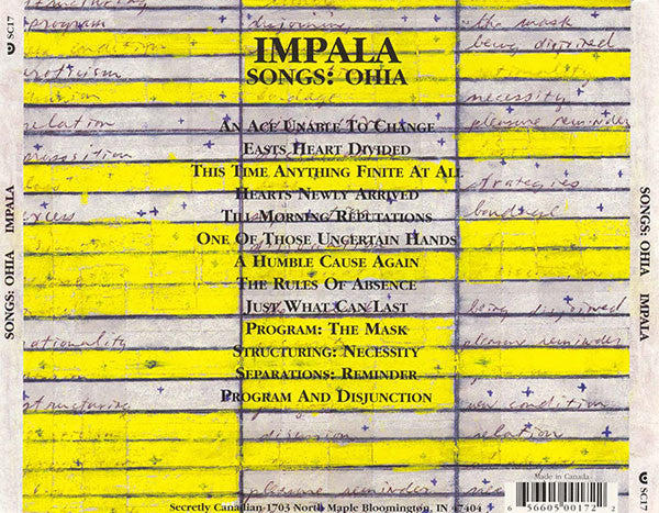 Songs: Ohia : Impala (CD, Album, RE)