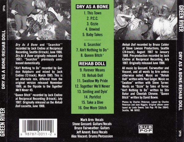 Green River : Dry As A Bone/Rehab Doll (CD, Comp, RE)