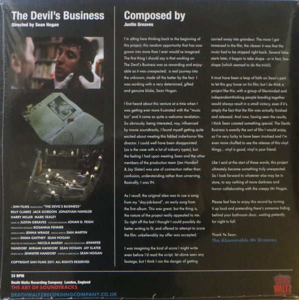 Justin Greaves : The Devil's Business (LP, Album)