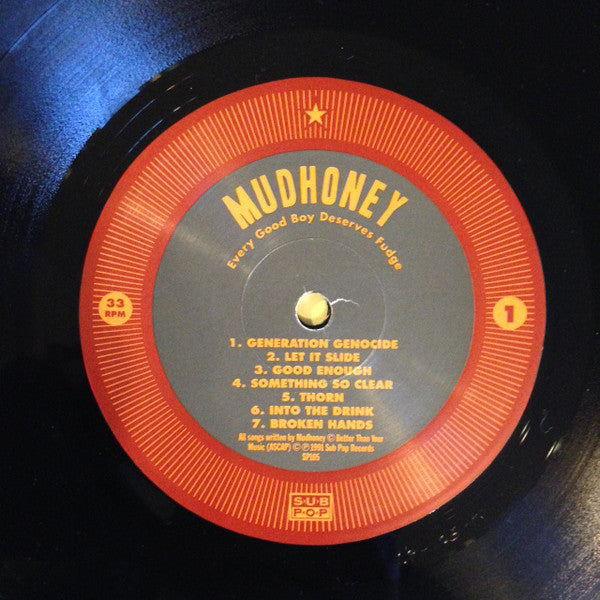 Mudhoney : Every Good Boy Deserves Fudge (LP, Album, RE, RM)