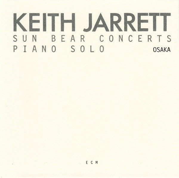 Keith Jarrett : Sun Bear Concerts (6xCD, Album, RE)