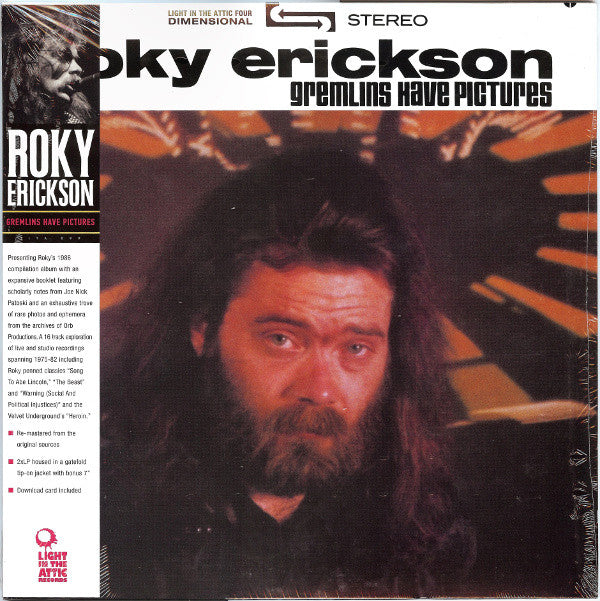 Roky Erickson : Gremlins Have Pictures (LP, Album, Comp + 7" + RE, RM)