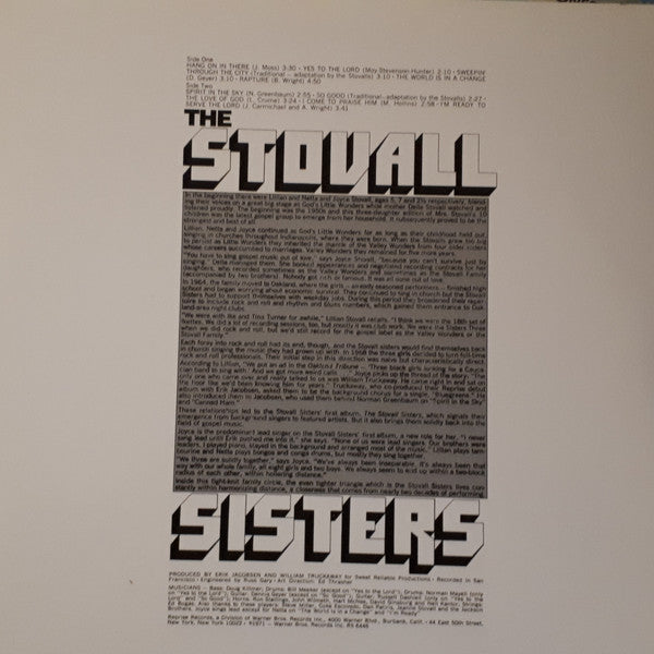 The Stovall Sisters : The Stovall Sisters (LP, Album, RE, 180)