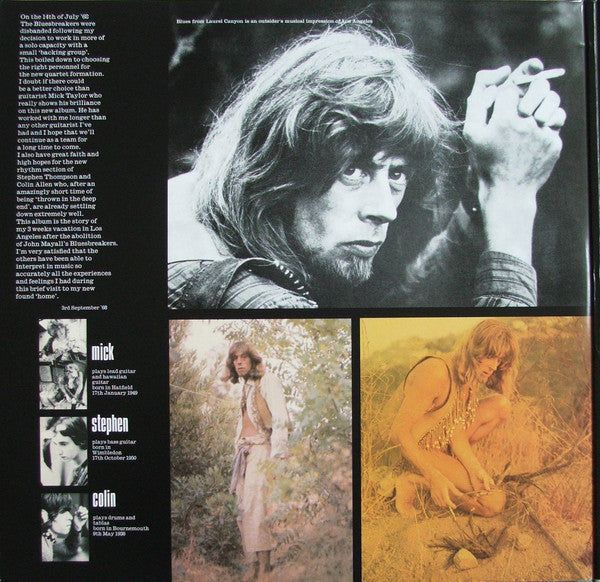 John Mayall : Blues From Laurel Canyon (LP, Album, RE, Gat)