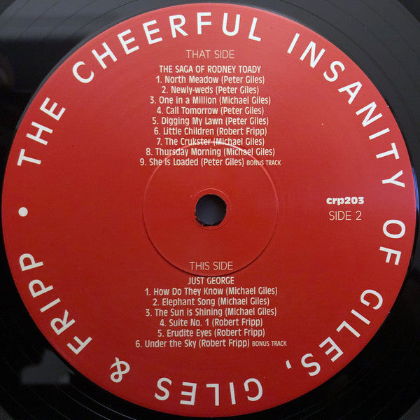 Giles, Giles And Fripp : The Cheerful Insanity Of Giles, Giles And Fripp (LP, Album, RE)