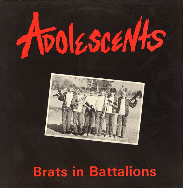 Adolescents : Brats In Battalions (LP, Album, Ltd, RE, Whi)