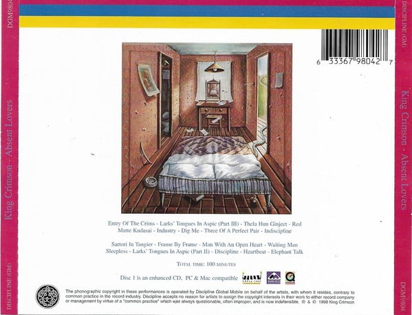 King Crimson : Absent Lovers (Live In Montreal 1984) (2xCD)