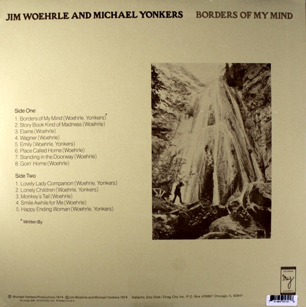 Jim Woehrle And Michael Yonkers : Borders Of My Mind (LP, Album, Mono, RE)