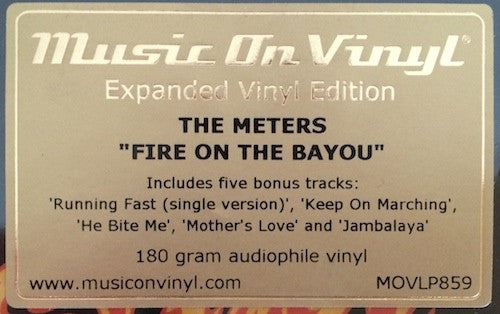 The Meters : Fire On The Bayou (Expanded Edition) (2xLP, Album, RE, 180)