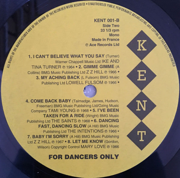 Various : For Dancers Only (LP, Comp, RE)