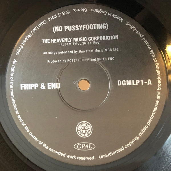 Fripp & Eno : (No Pussyfooting) (LP, Album, RE, Gat)