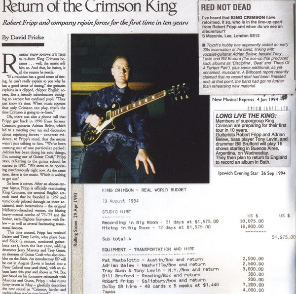 King Crimson : THRAK (HDCD, Album, RE, RM)