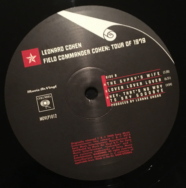 Leonard Cohen : Field Commander Cohen: Tour Of 1979 (2xLP, Album, RE, 180)
