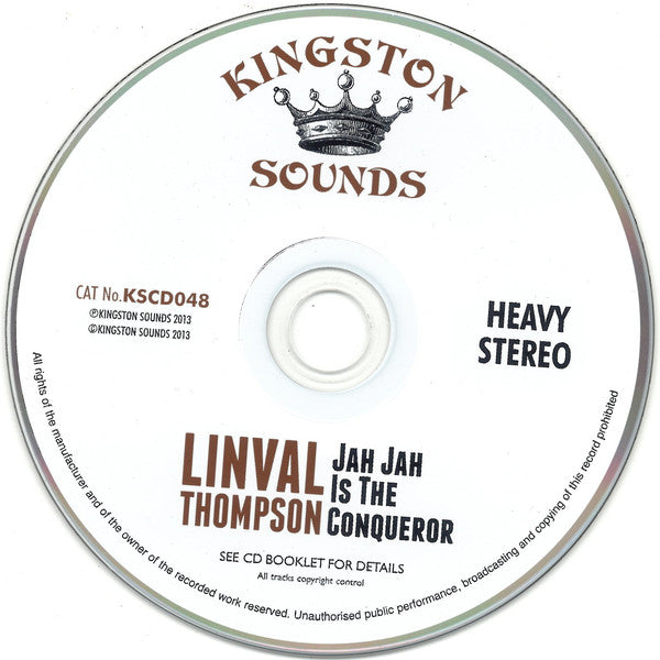 Linval Thompson : Jah Jah Is The Conqueror (CD, Comp)