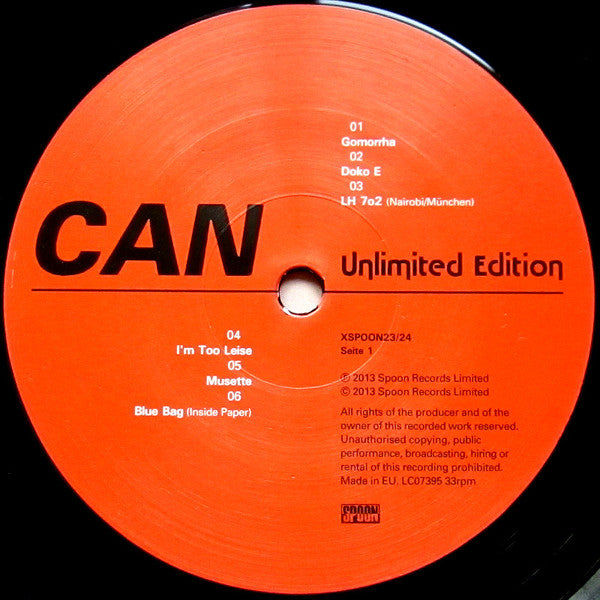 Can : Unlimited Edition (2xLP, Album, RE, RM)